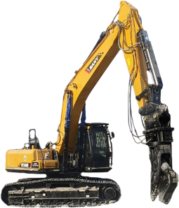 Гусеничный экскаватор Sany SY330H с гидроножницами HYPER DYC-2000